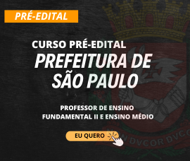 CURSO PRÉ-EDITAL PREFEITURA DE SÃO PAULO