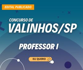 Concurso de Valinhos/SP – Professor I